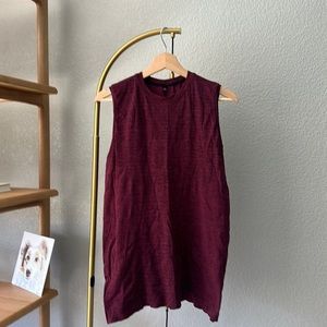 Alphalete HERO TANK Men's High Performance Seamless Tank | Black Cherry